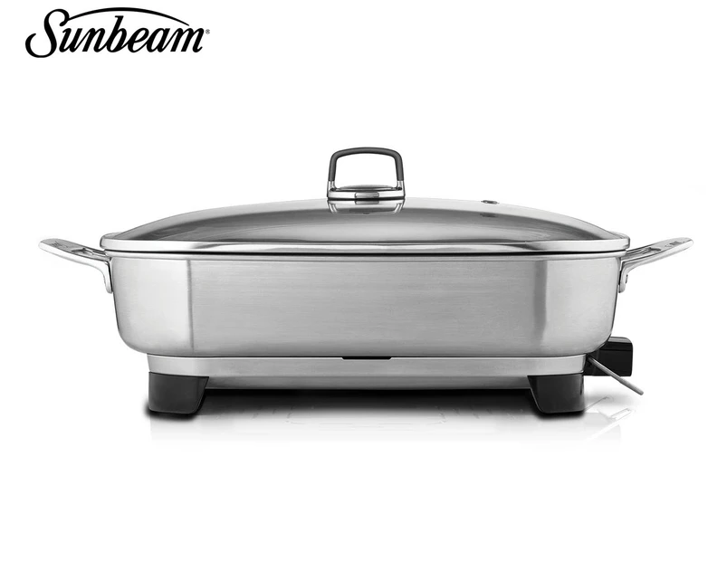 Sunbeam Ellise Stainless Steel Frypan w/ Lid - FPM9000SS