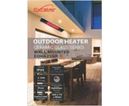 2.2 KW Wall Mounted Ceramic Outdoor Radiant Heater by Excelair