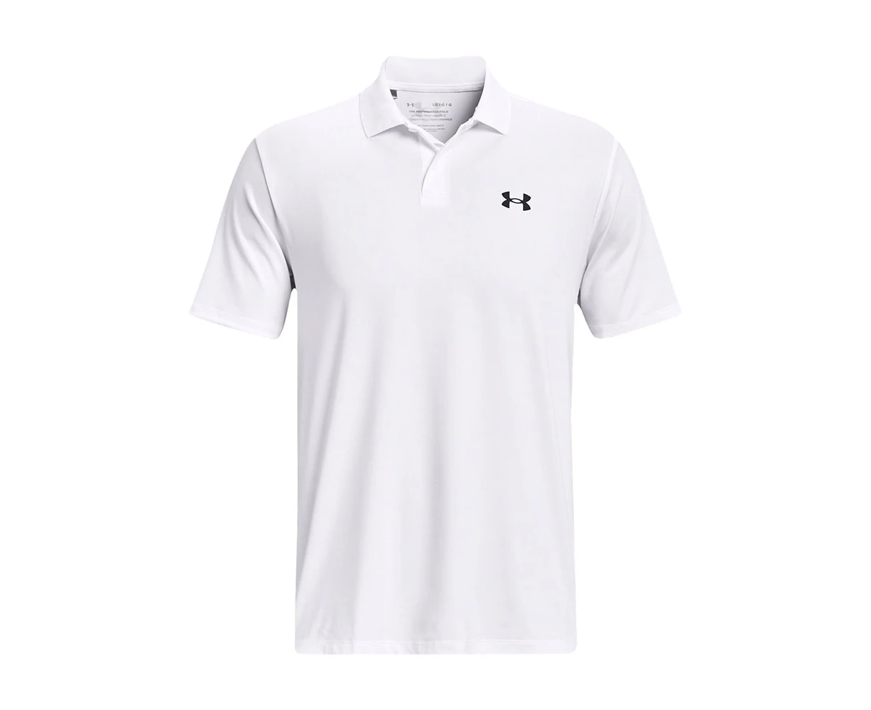 Under Armour Performance 3.0 Polo - White -  Mens