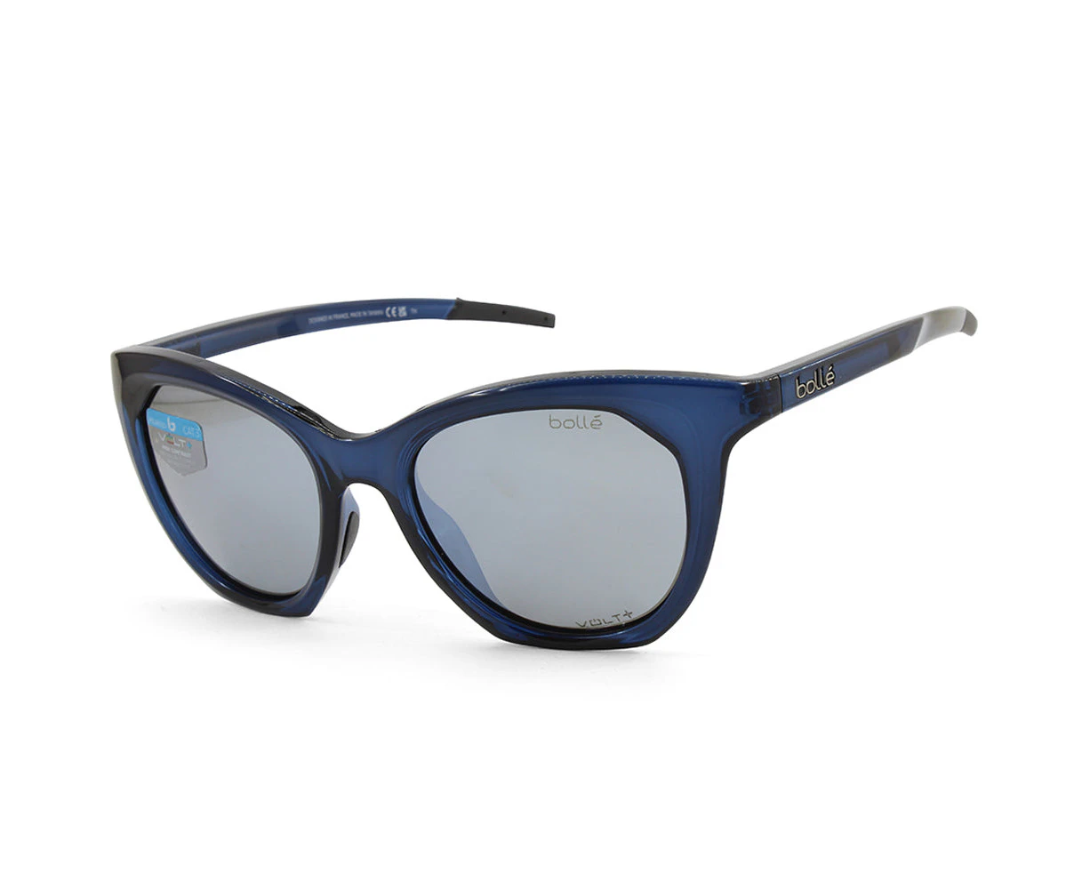 Bolle Prize Shiny Navy Crystal/Grey Mirror Women's Lifestyle Sunglasses BS029007