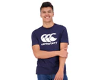 Canterbury Men's Essentials CCC Anchor Tee / T-Shirt / Tshirt - Navy/White