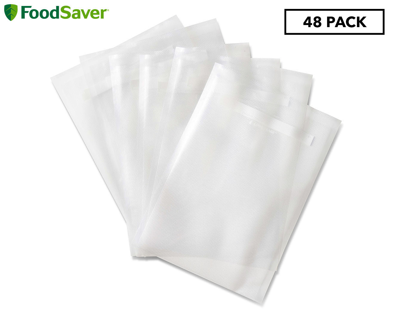 FoodSaver Vacuum Sealer Pre-Cut Bags (48 Pack) VS0310