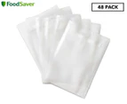 FoodSaver Pack Pre-Cut Vaccum Seal Bags 48pk - Clear VS0310