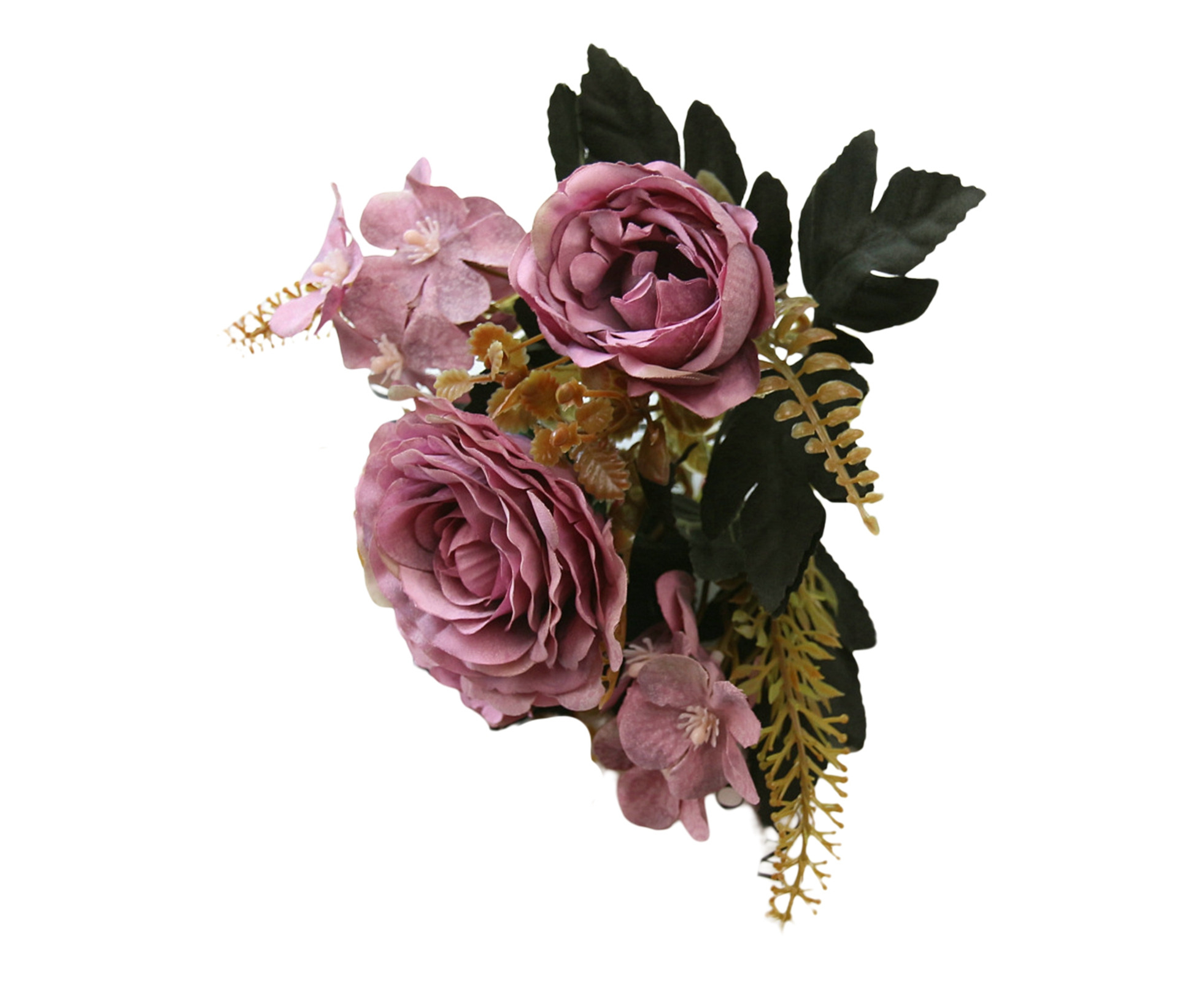 Fake Flowers High Simulation Ornamental Realistic Real Touch Rose Silk  Artificial Flowers for Hotel