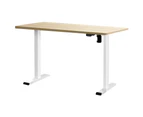 Artiss Standing Desk Motorised Sit Stand Desks White Oak 120CM