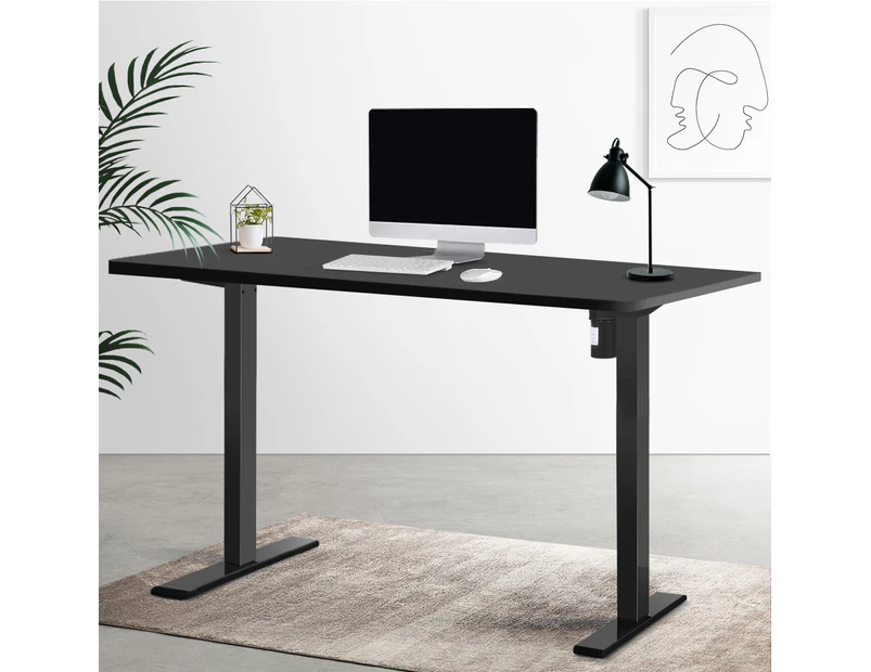 Artiss Standing Desk Motorised Black 140CM