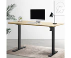 Artiss Standing Desk Motorised White Oak 140CM