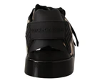 Dolce & Gabbana Black White Zebra Suede Rubber Sneakers Shoes