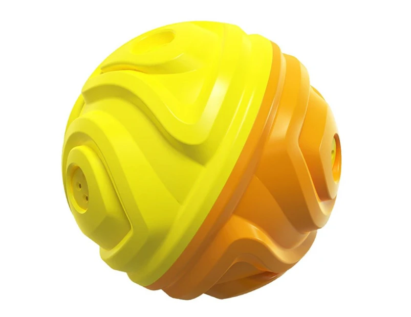 Pet Dog Toy Giggle Ball Puppy Teething Chew Toys Durable--Yellow