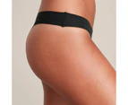 No Show G-String Briefs - Lily Loves - Black