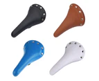 Vintage Retro Riveted Studs Bike Cushion Pad Race Fixed Gear Bicycle Saddle Seat-Brown - Brown
