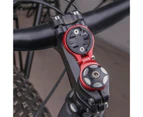 Bike Adjustable Speedometer Stopwatch Holder Aluminum Alloy Bracket for Garmin-Black - Black