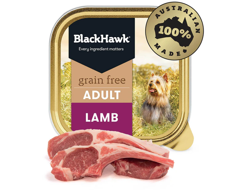 Black Hawk Grain Free Adult Lamb Wet Dog Food 100G