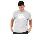 Canterbury Men's CCC Anchor Tee / T-Shirt / Tshirt - Classic Marle/White