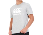 Canterbury Men's CCC Anchor Tee / T-Shirt / Tshirt - Classic Marle/White