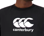 Canterbury Men's CCC Anchor Tee / T-Shirt / Tshirt - Black/White