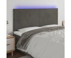 vidaXL LED Headboard Velvet Bedhead Bed Header Frame Base Multi Colours/Sizes