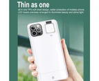 Mobile Phone Case for Apple Devices with LED Fill Light - white-iphone 12pro