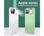 Mobile Phone Case for Apple Devices with LED Fill Light - green-iphone xr