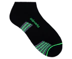 Underworks Men's Sports Low Cut Socks 3-Pack - Black/Multi