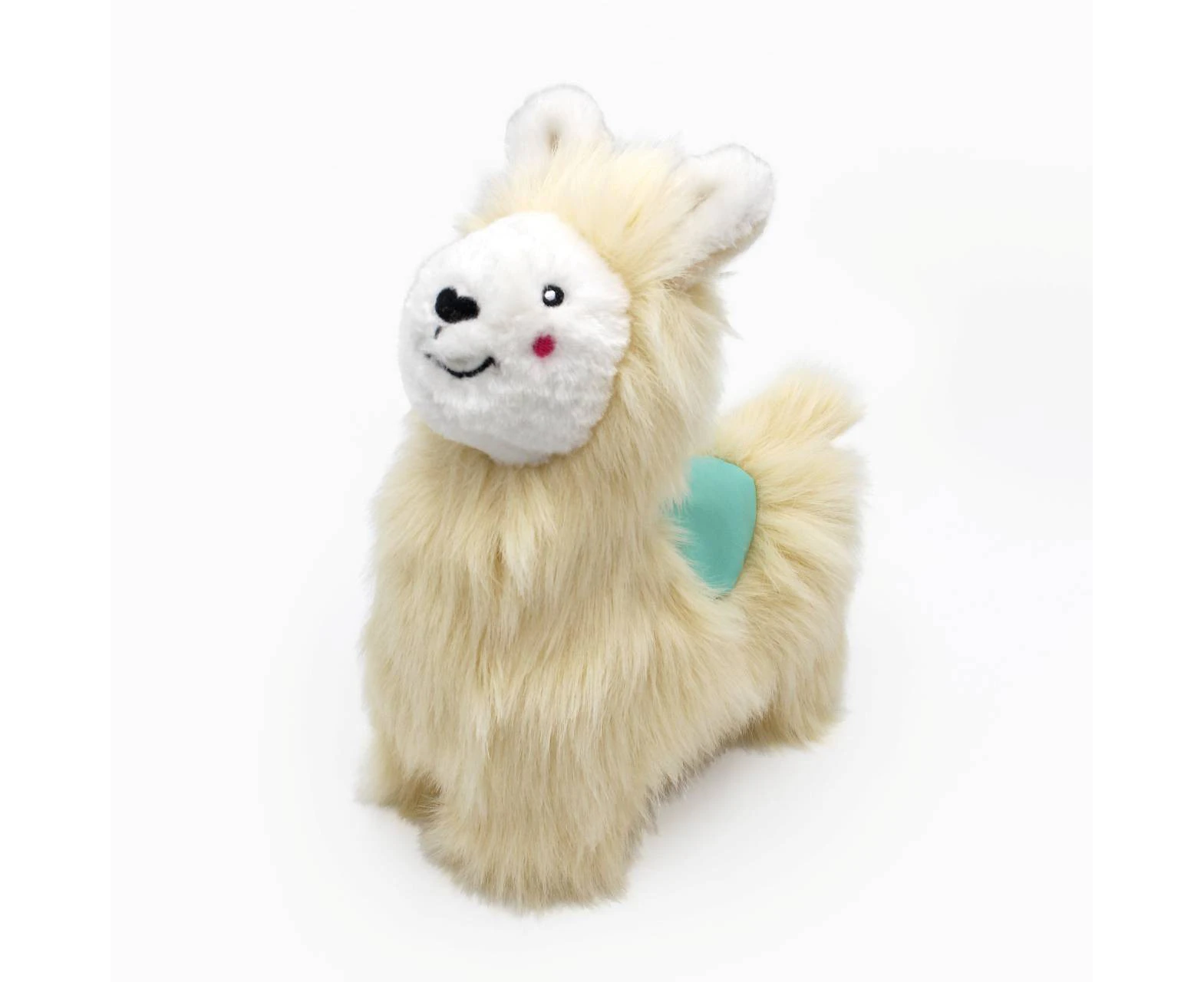 Zippy Paws Wooliez Plush Squeaker Dog Toy - Larry the Llama