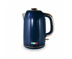 Vintage Electric Kettle Copper Blue 1.7L Stainless Steel
