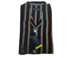 CONTARE Featherweight 100% COTTON Pyjamas PJs SHIRT & SHORTS SET Mens PLUS KING - 19. Multi Stripe