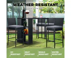 Livsip Outdoor Bar Stools Rattan Dining Chairs Bar Stools Furniture Patio Set of 4