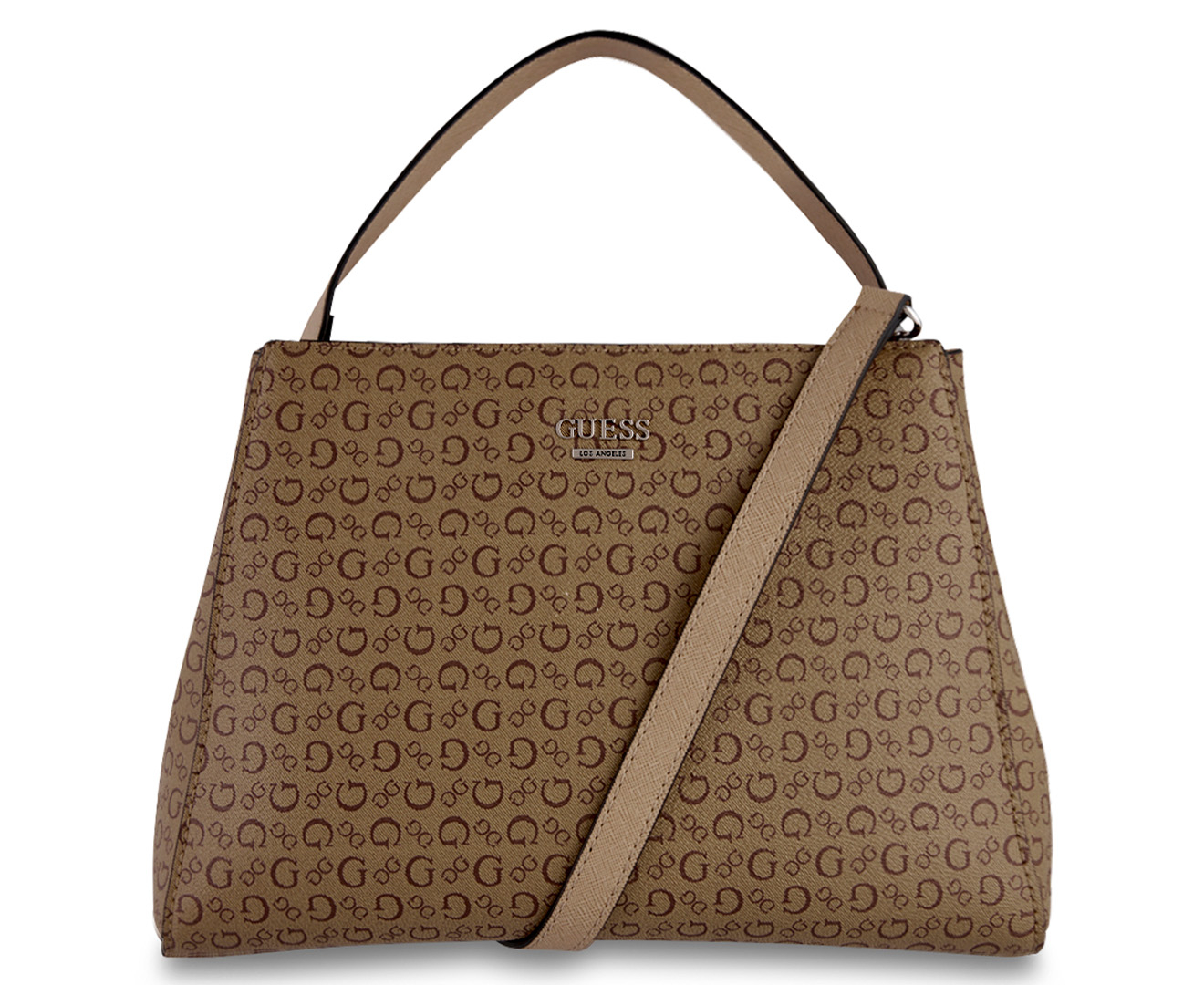 GUESS Bodie Satchel Bag - Mocha | M.catch.com.au