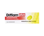 Difflam Plus Sore Throat + Anaesthetic Pineapple & Lime Lozenges 16