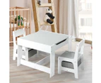 Bopeep Kids Table Chairs Set Chalkboard Activity Play Desk Wooden Study Tables