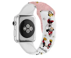 Marge Plus Soft Silicone Cartoon Minnie Mouse Bands for Apple Watch Series 7/SE/6/5/4/3/2/1 -C18