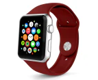Marge Plus Sport Band Watch Band Soft Silicone Sport Strap For iWatch Series SE/6/5/4/3/2/1 For Women Men-Wine Red