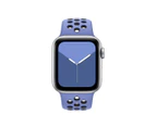 Marge Plus Sport Soft Silicone Watch Strap For iWatch SE For Women Menries 1 2 3 4 5 6 SE For Women Men - Blue Black