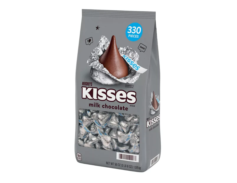 Hershey's Kisses Milk Chocolate 330 Pieces 1.58kg