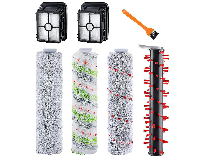Brush Roller & Filter Set For Bissell Crosswave Cordless Max 2554a