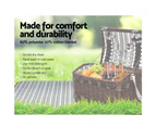 4 Person Wicker Picnic Basket Baskets Outdoor Insulated Gift Blanket