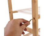 10 Tiers 80cm Wide Bamboo Shoe Rack Storage Wooden Organizer Shelf Stand