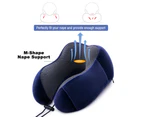 Travel Pillow Memory Foam Rebound U-Shaped Neck support Headrest Soft