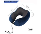 Travel Pillow Memory Foam Rebound U-Shaped Neck support Headrest Soft