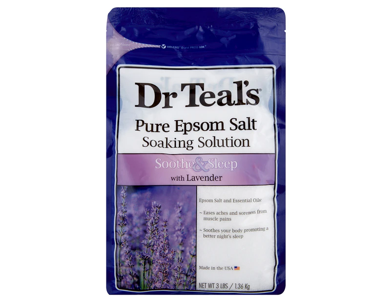 Dr Teal's Pure Epsom Salt Soaking Solution Lavender 1.36kg