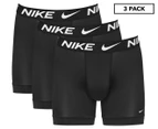 Nike Men's Dri-FIT Essential Micro Boxer Briefs 3-Pack - Black