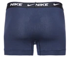 Nike Men's Dri-FIT Essential Cotton Stretch Trunks 3-Pack - Black/Blue/Navy