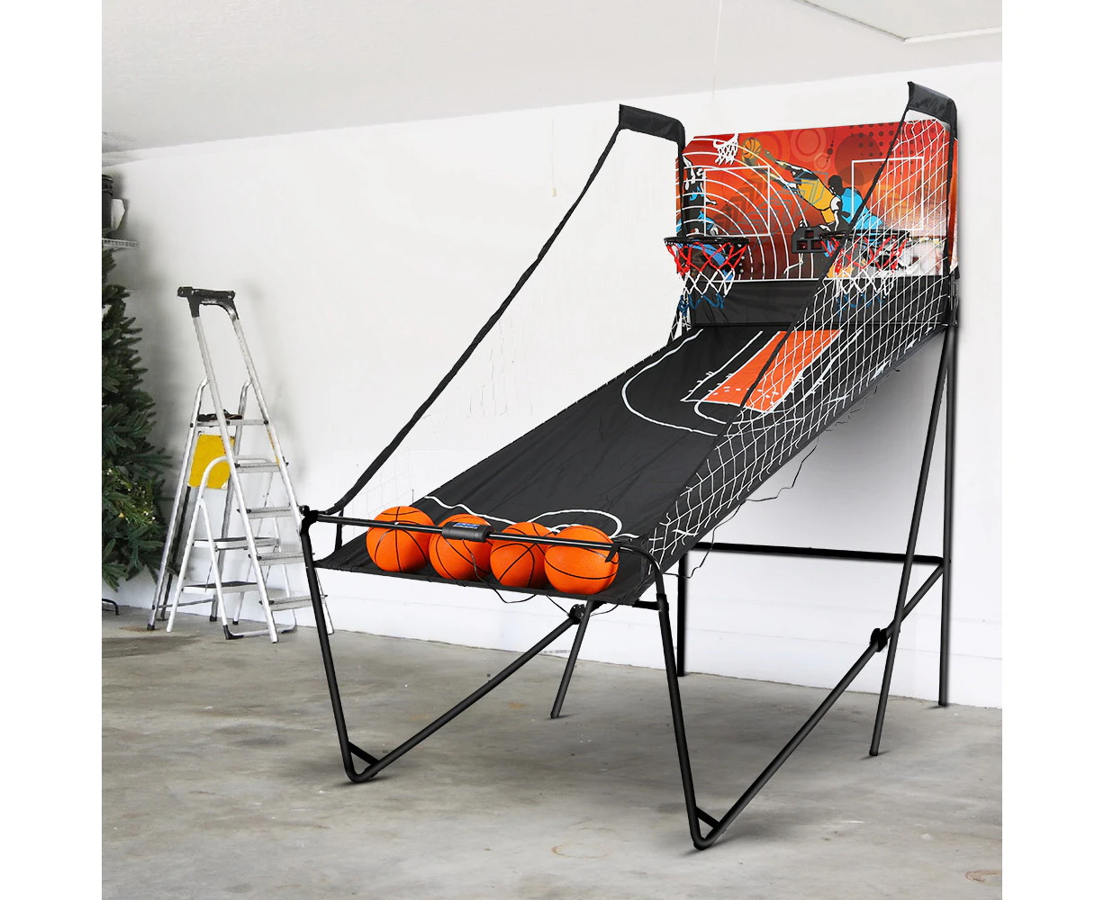 Basketball Arcade Game Electronic Scorer 8 Games Double Shoot Black