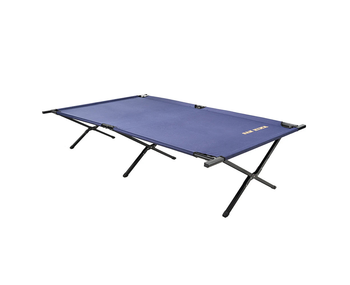 SAN HIMA Folding Camping Stretcher Bed Portable Light Weight With Carry Bag 4WD