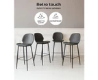 Levede 2x Bar Stool Barstools Counter Chair PU Padded Kitchen Pub Restaurant