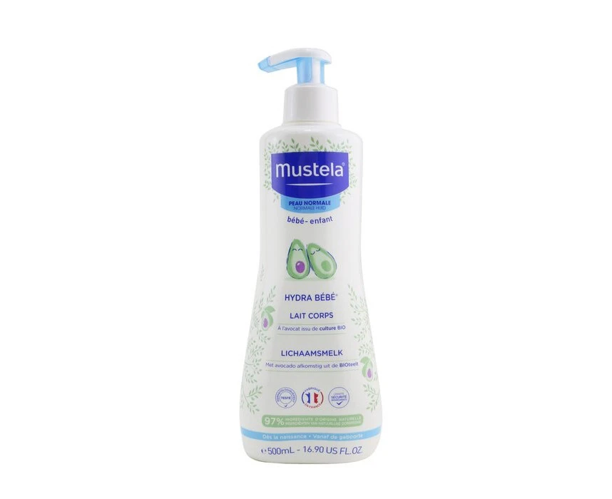 Mustela HydraBebe Body Lotion With Organic Avocado  Normal Skin 500ml/16.9oz