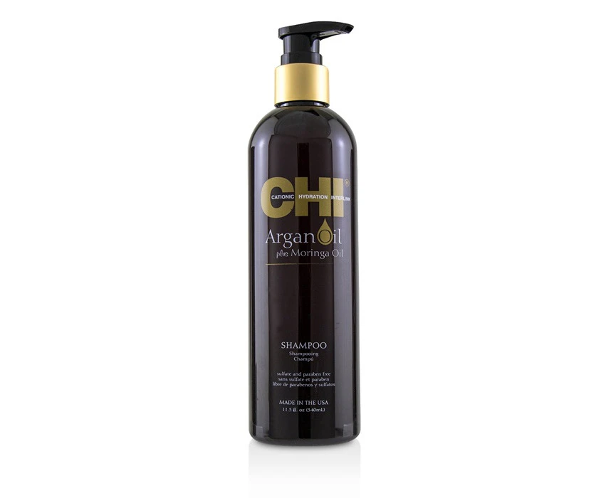 CHI Argan Oil Plus Moringa Oil Blend Shampoo by CHI for Unisex - 11.5 oz Shampoo