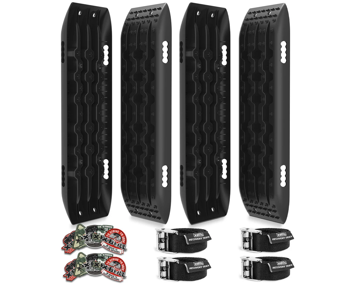 X-BULL Recovery tracks Gen 2.0 Boards 10T Sand Mud Snow 4WD 4x4 2Pair Black