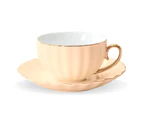 Bone China Tea Set Cup Saucer And Teaspoon Italian Floral Style Ceramic Porcelain Tableware Afternoon Tea & Coffee Luxury Serveware | Boho Infusion